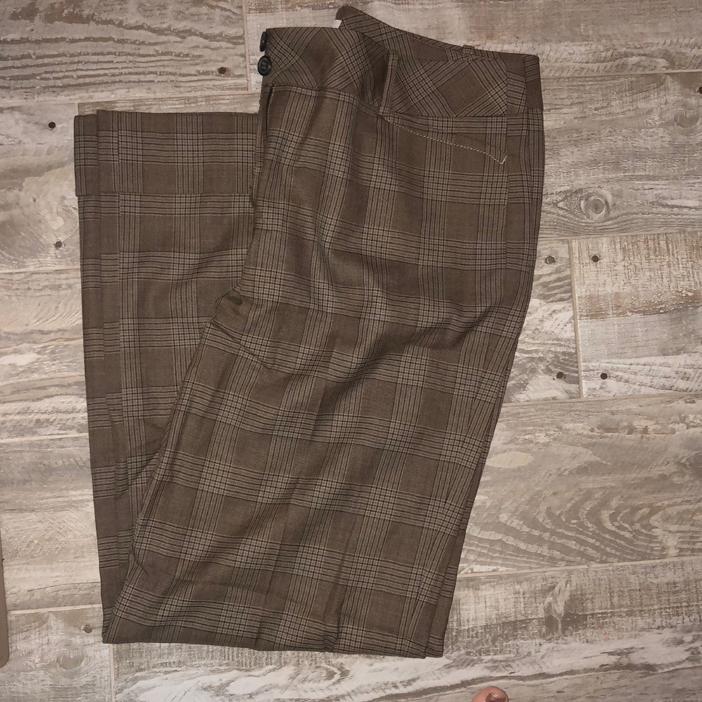 Loft Style Ann plaid trousers Lined with cuff